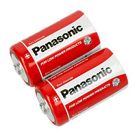 Батарейка Panasonic R20 D Shrink 2 Zinc Carbon 1.5V (2/24/120)
