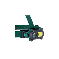 #Фонарь налобный Космос 502Lit 3WLED+3WCOBLED 1LED+1COB от аккум IP54 6 режимов чер/сер (1/25/50)