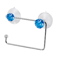 Держатель для туалетной бумаги Рыжий кот W2022E присоска синий (1/20)