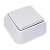 Выключатель Makel Siva Ustu 1-клав.10A пластик накладной белый 45101 (1/10)