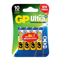 Батарейка GP ULTRA PLUS LR6 AA BL4 Alkaline 1.5V (4/40/320) 
