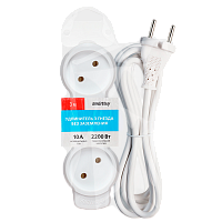 Удлинитель Smartbuy NEW 3р.Б/З 10A 3.0м ПВС 2x1мм² белый (1/50)