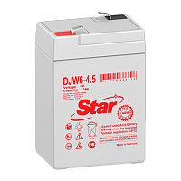 Аккумулятор свинцово-кислотный STAR DJW6-4.5 6V 4.5Ah