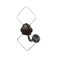 ТВ-Антенна комнатная Вектор AR-030 активная с питанием с усилителем DVB-T/T2 (1/10)