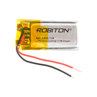 Аккумулятор ROBITON LP451124 3.7В 65мАч PK1 (10/250)