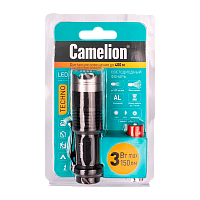 Фонарь ручной Camelion LED5135 3W LED 3 режима+ZOOM +1AA черный (1/6/36)