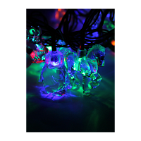 Гирлянда Космос "Животные" 30LED 4.4м микс нить 8 режимов прозрачн.насадки ассорти (1/50)