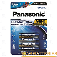 Батарейка Panasonic EVOLTA LR03 AAA BL4 Alkaline 1.5V (4/48/240) 