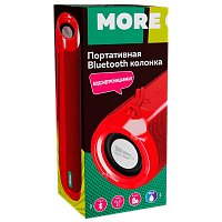 Портативная колонка MORE CHOICE BS22 bluetooth 5.3 microSD красный 