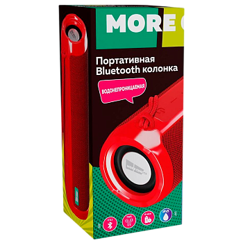 Портативная колонка MORE CHOICE BS22 bluetooth 5.3 microSD красный 