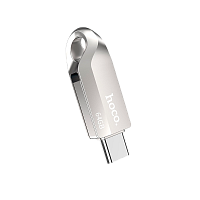 Флеш-накопитель HOCO UD8 64GB USB3.0 Type-C (m) металл серебряный (1/50)