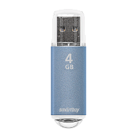 Флеш-накопитель Smartbuy V-Cut 4GB USB2.0 пластик синий 