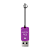 Картридер Smartbuy 706 USB2.0 microSD фиолетовый (1/20)