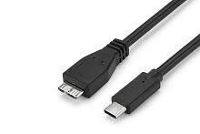 Кабель GoPower Type-C (m)-microUSB-B (m) 0.5м ПВХ черный Premium Zip-Lock c подвесом (1/200)