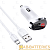 Автомобильное З/У Borofone BZ15 2USB 2.4A дисплей с кабелем Type-C белый (1/40/160)