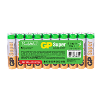 Батарейка GP Super LR03 AAA Shrink 10 Alkaline 1.5V (10/100/800)