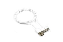 Кабель Gembird USB (m)-Apple 30pin (m) 1.0м силикон белый