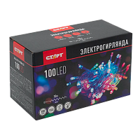 Гирлянда Старт НГ 100LED 10м лампочки нить 1 режим ассорти