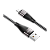 Кабель HOCO X57 USB (m)-microUSB (m) 1.0м 2.4A нейлон черный (1/33/330)