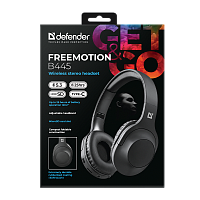 Наушники полноразмерные Defender B445 FreeMotion bluetooth 5.4 с микр. черный (1/24)