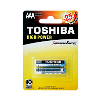 Батарейка Toshiba LR03 AAA BL2 Alkaline 1.5V (2/24/288)