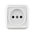 Розетка Makel Siva Ustu 1гн. 16A белый 45102 (1/10)
