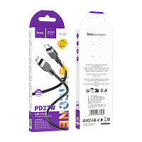 Кабель HOCO X109 Type-C (m)-Lightning (m) 2м 27W силикон черный (1/31/310)