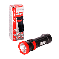 Фонарь туристический Ultraflash LED3849 4W 1LED от аккумулятора IPX4 прямая подзарядка черный (1/50/
