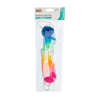 Мочалка для тела Рыжий кот "Радуга" нейлон разноцветный (1/30/300)