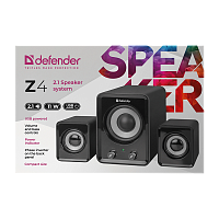 Колонки 2.1 Defender Z4 11W USB+Jack 3.5мм черный (1/12) 
