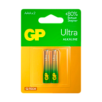 Батарейка GP ULTRA G-Tech LR03 AAA BL2 Alkaline 1.5V (2/20/160) 