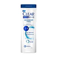 Шампунь Clear Основной Уход 380мл 2 в 1 (1/12)