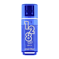 Флеш-накопитель Smartbuy Glossy 128GB USB3.1 пластик синий