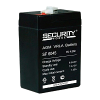 Аккумулятор свинцово-кислотный Security Force SF 6045 6V 4.5Ah (1/20)