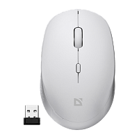 Мышь беспроводная Defender MB-027 Auris бесшумная bluetooth белый (1/40)