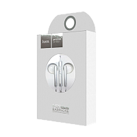 Наушники вставные HOCO M26 с микр. серебряный (1/20/160)