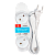 Удлинитель Smartbuy NEW 3р.Б/З 10A 3.0м ПВС 2x1мм² белый (1/50)