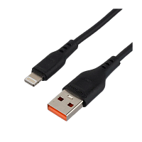 Кабель GoPower GP01L-2M USB (m)-Lightning (m) 2.0м 2.1A черный (1/200/800)