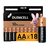 Батарейка Duracell Basic LR6 AA BL18 Alkaline 1.5V (18/180/27360)