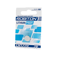 Батарейка Robiton PROFI CR1220 BL1 Lithium 3V (1/40/1800) 