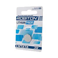 Батарейка Robiton PROFI CR1616 BL1 Lithium 3V (1/40/1800) 