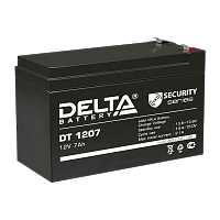 Аккумулятор свинцово-кислотный Delta DT 1207 12V 7Ah (1/5)