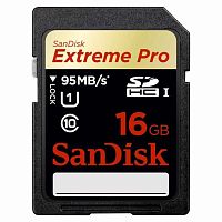 Карта памяти microSD SanDisk Extreme Pro 16GB Class10 UHS-I (U3) 95 МБ/сек без адаптера