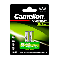 Аккумулятор предзаряженный RTU Camelion HR03 AAA BL2 NI-MH Always Ready 900mAh (2/24/480) 