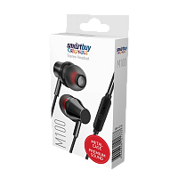 Наушники внутриканальные Smartbuy M100 с микр. черный в коробке (1/60)