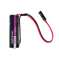 Батарейка GoPower ER14505 PC1 Li-SOCl2 3.6V 2600mAh с коннектором 2.54мм Dupont