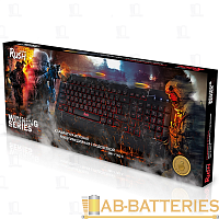 Клавиатура проводная Smartbuy 715 RUSH игровая USB 1.4м черный (1/20) 