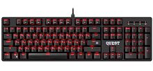 Клавиатура проводная Defender GK-596 Quest игровая USB 1.5м черный (1/10)