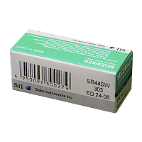 Батарейка SEIZAIKEN 303 (SR44SW) Silver Oxide 1.55V (1/10/100/1000)