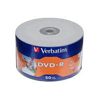 Диск DVD-R Verbatim DataLife 4.7GB 16x 50шт. SH50 (50/200) 